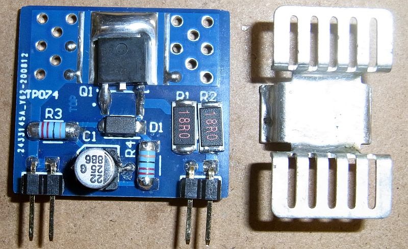 uGiratore assemblato e relativo dissipatore